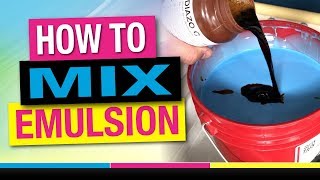 How to Mix Diazo Emulsion for Screen Printing Beginners at Home [upl. by Yasdnil434]