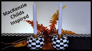 MacKenzie Childs Inspired  DIY  Pumpkins [upl. by Olfe]