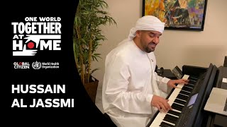 Hussain Al Jassmi Performs quotBahebek Wahashteni Mohem Jedanquot  One World Together At Home [upl. by Solegna967]