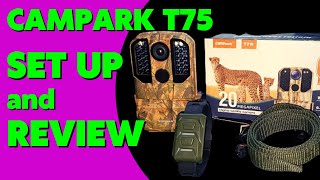 Campark T75  SETUP AND REVIEW  Digital Wildlife Camera 20MP [upl. by Yeldar]