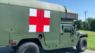 FOR SALE AM GENERAL M997 AMBULANCE HUMVEE HMMWV [upl. by Urien354]