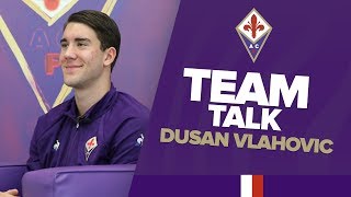 TEAM TALK  Dusan Vlahovic previews Verona v Fiorentina [upl. by Alithia697]