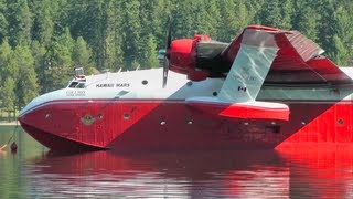 Martin Mars Water Bomber Engine Start Up [upl. by Aihtenyc496]