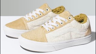 ￼Vans ComfyCush Old Skool Sneakers Unisex BEIGE UNBOXINGONFEET [upl. by Neelrihs]