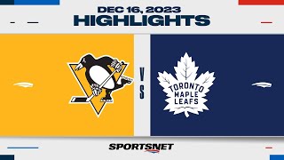 NHL Highlights  Penguins vs Maple Leafs  December 16 2023 [upl. by Doria]