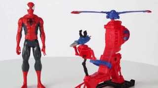 MARVEL Titan Hero Series SpiderMan with Webcopter [upl. by Ahsiruam]