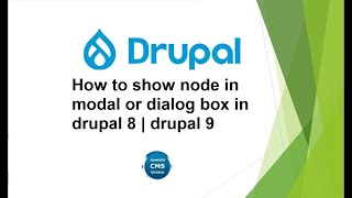 How to show node in modal or dialog box in drupal 9 [upl. by Kirt706]