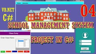 CMini School Management Project in VBNET  Class Entry  Part04 [upl. by Skiba885]