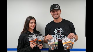 Toni Breidinger amp Todd Gilliland Rate Boozy Jerky Flavors  This or That [upl. by Anyk]