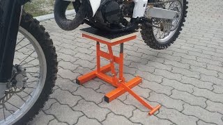 alzamoto fai da te homemade dirt bike lift stand [upl. by Saunder]