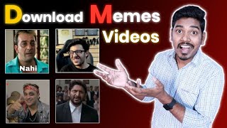 How to Download Memes for Youtube Videos  Memes Video Kaise Download Karen  Download Memes Videos [upl. by Constant]