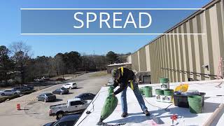 Fluid Applied Roofing  GreenSlope with FiberSeal Base application [upl. by Brabazon518]