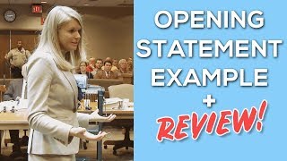 Opening Statement Example  Review Tips INCLUDED [upl. by Mikiso585]