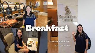 SilverKris Lounge Breakfast at SYDNEY Airport 2024 [upl. by Niel]