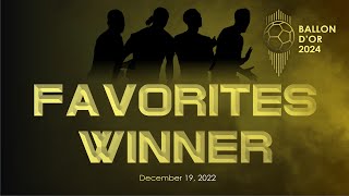 BALLON DOR 2024  THE FAVORITES WINNER [upl. by Ciryl]