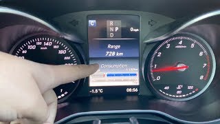 Mercedes Benz CClass Instrument Cluster Review [upl. by Ahsaf]