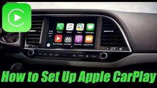 How to Set up and Use Apple CarPlay in a Hyundai Sante Fe [upl. by Middle260]