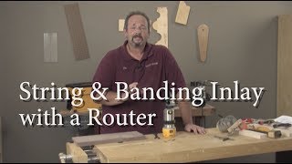 String amp Banding Inlay with a Router [upl. by Acinomaj]