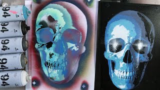 How to make a 5 layer Skull Stencil [upl. by Aldwon]