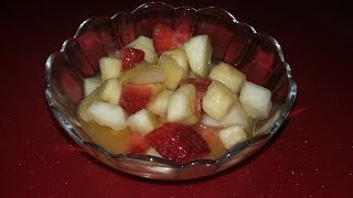 Macedonia de frutas  postre fácil y sano [upl. by Aisor]