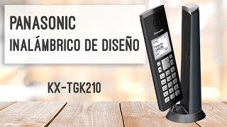 ☎️ Panasonic KXTGK210 teléfono inalámbrico DE DISEÑO [upl. by Teplica507]