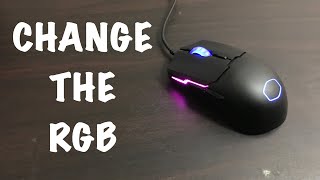 How to change the RGB on the Cooler Master ms110 mouse [upl. by Notnilk]