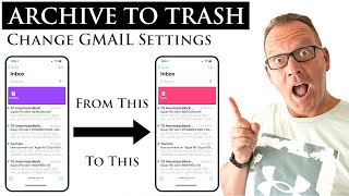 DELETE Email vs ARCHIVE Email for GMAIL on iPhone [upl. by Lette]