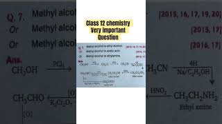 Methyl alcohol to ethyl alcoholOr Methyl alcohol to acetic acidOrMethyl alcohol to ethylamine [upl. by Aiuqenehs]