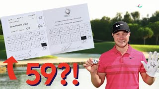 Pro Golfer Shoots Lowest Round In Tour History 59 [upl. by Christophe]