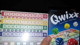 Qwixx Big Points expansion  how to setup play and review Amass Games  dice gemixxt mixed [upl. by Anaujit]