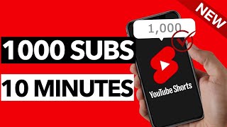 How To Get 1000 Subscribers on YouTube in 10 Minutes 2024 Update [upl. by Kean]