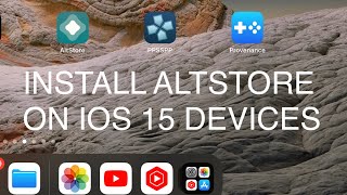 How to install Altstore on IOS 15 [upl. by Rehtaeh44]