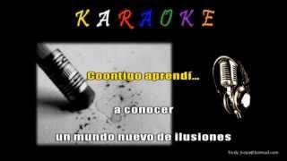 CONTIGO APRENDÍ amp Armando Manzanero Karaoke 1 [upl. by Harned]