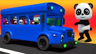 Ruote del bus  Canzone bambini  Filastrocca  Nursery Rhyme  Baby Bao Panda  Wheels On The Bus [upl. by Ailemac]