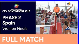 Women Finals Madrid  CEV Beach Volleyball Continental Cup 2021 [upl. by Gussie863]