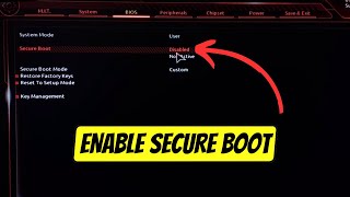 How to enable Secure Boot in GIGABYTE B450m Motherboard [upl. by Richarda]