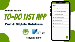 To Do List App Android Studio Tutorial  Part 4  SQLite Database  The Penguin Coders [upl. by Merrie842]