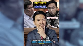 DUTERTE vs MANUEL LawyerExplains AttorNEIL [upl. by Evania]