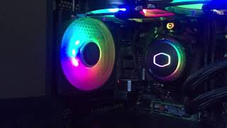 How to control Cooler Master ARGB Fans amp AIO with Master Software Lighting Effects amp Speeds [upl. by Alocin]