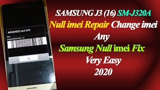 How To imei Repair in Samsung J320A  All Type of Samsung  350000000000000 Null imei Change By Z3X [upl. by Weiss]