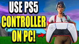 How to Connect PS5 Controller to PC to Play Fortnite  Easy Guide [upl. by Viscardi]