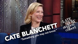 Cate Blanchett Explains Where Her Moral Compass Lies Anatomically [upl. by Gael]