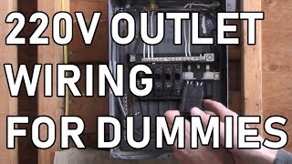 DETAILED DIY Wiring a 240v outlet step by step from breaker to outlet [upl. by Naujak]