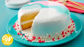 How to Make a Mirror Glaze Cake  Wilton [upl. by Naujat768]