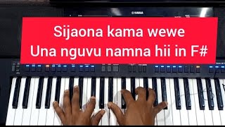 ADVANCED CHORDSSIJAONA KAMA WEWE UNA NGUVU NAMNA HII IN F [upl. by Otcefrep]