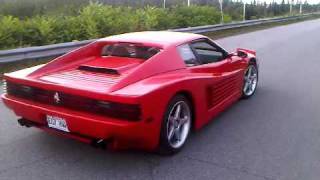 Ferrari Testarossa 512 TR replica on Fiero 3800 supercharged kit car [upl. by Arima]