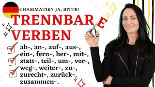 🇩🇪TRENNBARE VERBEN 18 trennbare Präfixe [upl. by Ayotl]