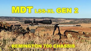 MDT LSS XL Gen2 Chassis look over and shots with 308 at 1720yards [upl. by Buyse]