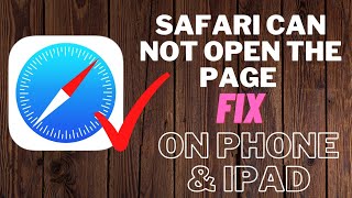 Fix Safari Cannot Open The Page On iPhone amp iPad  How To Fix Safari Cannot Load The Page  New 2021 [upl. by Riess]