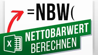 Nettobarwert Kapitalwert in Excel berechnen [upl. by Yelhak281]